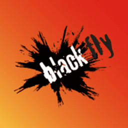 black fly logo colour